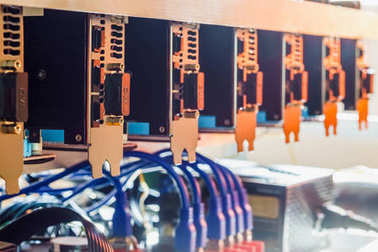 Cryptocurrency 背景 （采礦鉆機），挖掘 ri Cryptocurrency