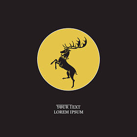 牡鹿高贵一圈。幻想牡鹿图像