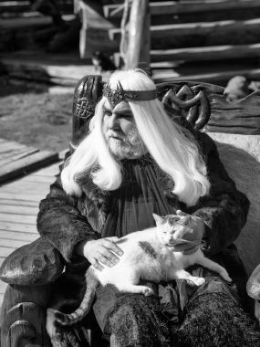 老德魯伊坐在椅子上圖片