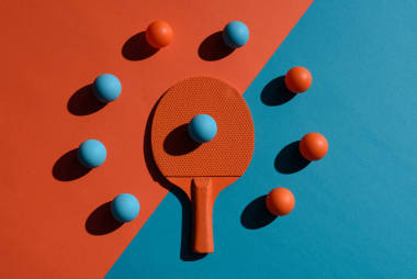 坪乒乓球球拍和球