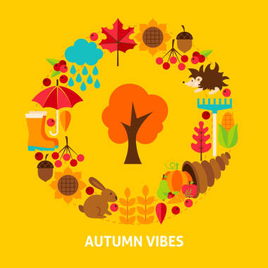 秋天的共鳴明信片