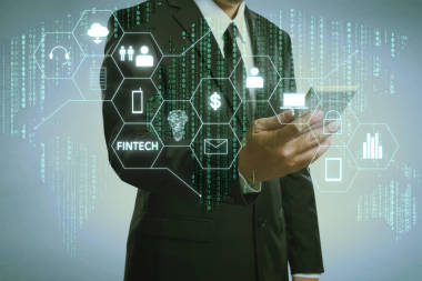 Fintech 圖標(biāo)和物聯(lián)網(wǎng) 