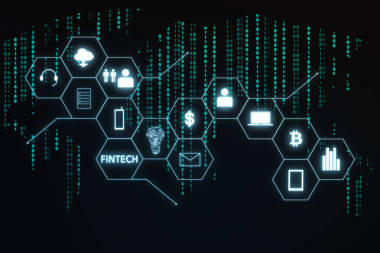 Fintech 圖標(biāo)和物聯(lián)網(wǎng)