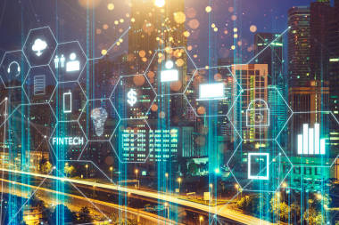 Fintech 圖標(biāo)和物聯(lián)網(wǎng)