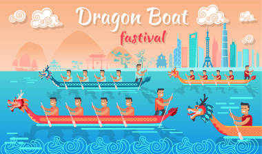 龍舟競渡在中國推廣海報