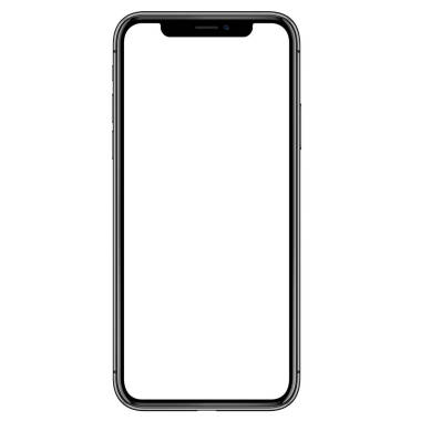 高細(xì)節(jié)電話前端矢量繪圖孤立在白色背景上的 eps10 格式