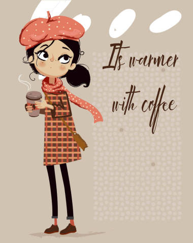 可愛卡通女孩照片