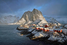 罗弗敦群岛，挪威 Hamnoy 渔村