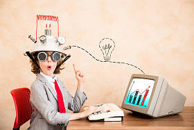 孩子假装自己是商人