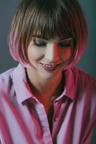 微笑女孩化妝圖片