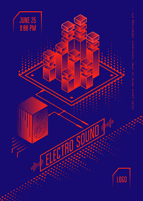 电声音音乐海报图片