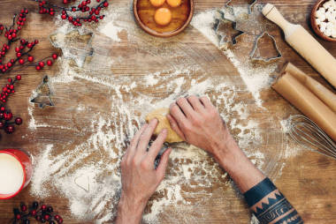 圣誕餅干姜餅面團(tuán)