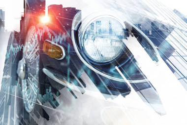 關(guān)閉的優(yōu)雅的汽車?；旌厦襟w圖片