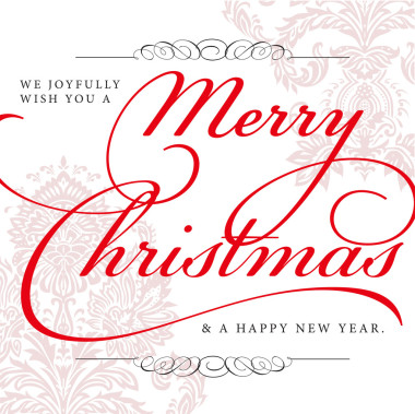 矢量快乐圣诞背景