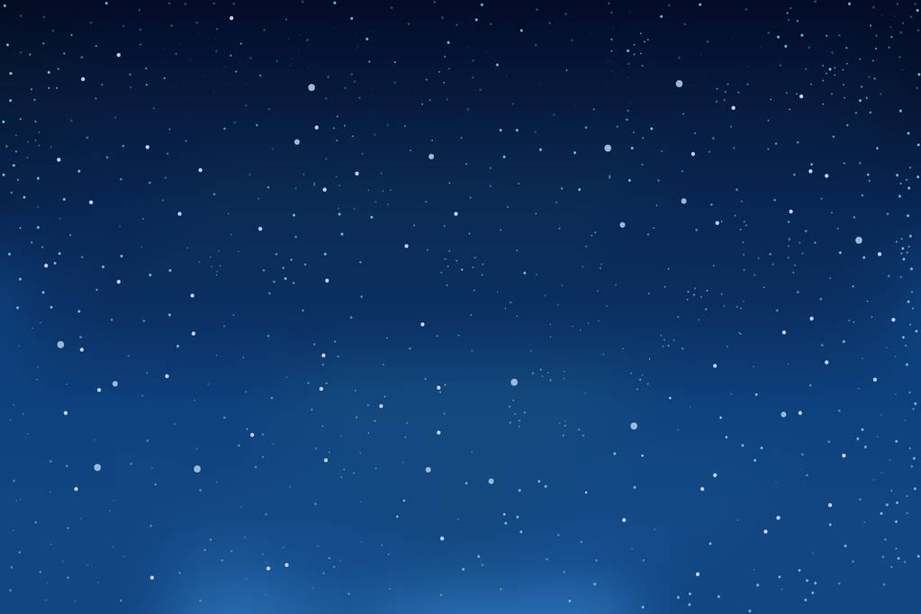 飘落的雪，蓝色冬季背景。天空中的雪花。矢量