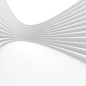 圆形建筑背景。白色名片概念