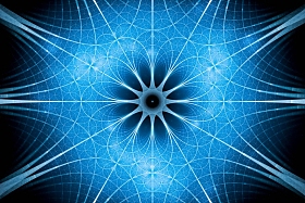 双曲型球面几何分形抽象背景