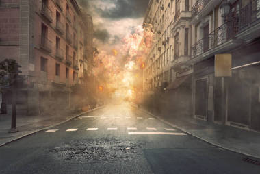 火災(zāi)和爆炸的破壞城市