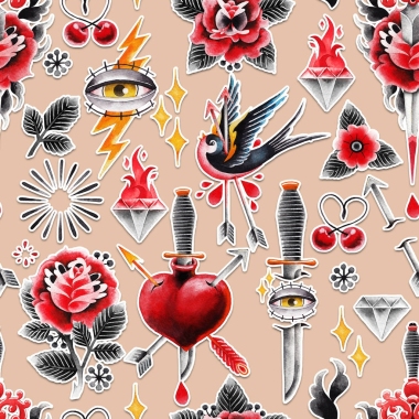 水彩的老學(xué)校模式圖片