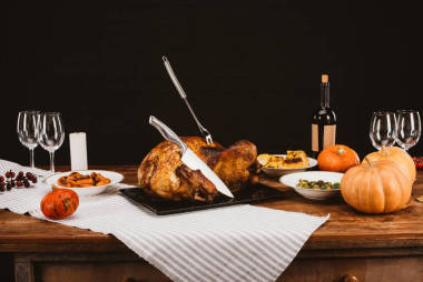 烤的火雞的感恩