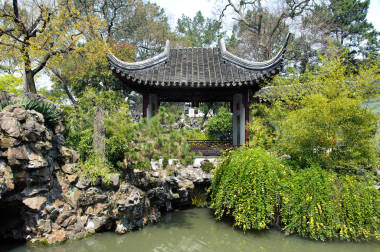 中國蘇州獅子林花園亭