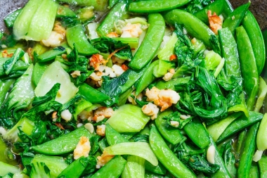 蝦仁炒時(shí)蔬圖片