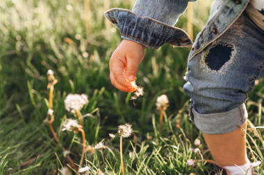 自然界中的小男孩