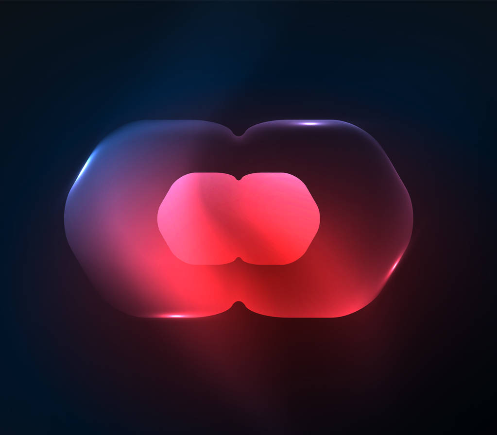 黑暗，数字的抽象背景模糊透明六边形