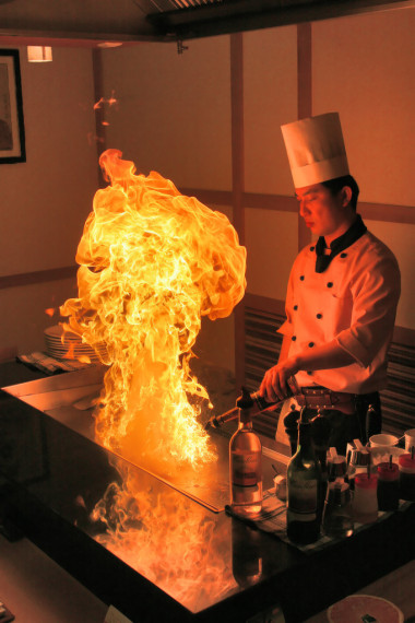 內(nèi)政和菜單的日本餐廳照片