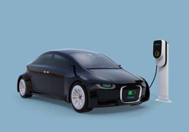 充電站電動車充電圖片