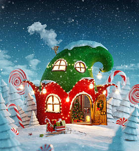 令人惊异的童话房子图片