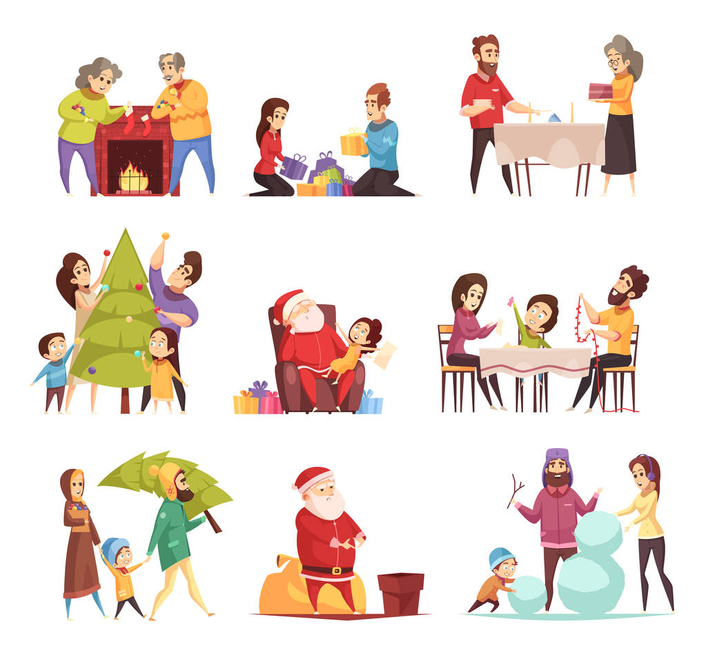 圣诞新年图标集  图片