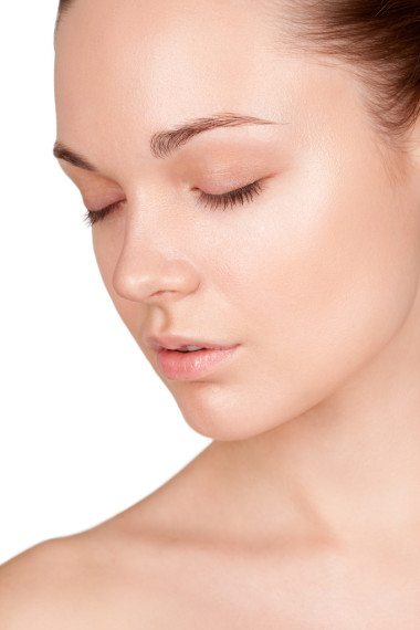 閉著眼睛的女人的肖像