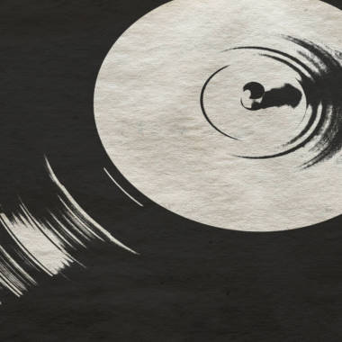 背景与乙烯基播放器