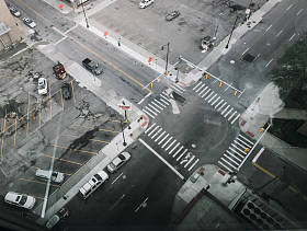 十字路口的看法在底特律图片