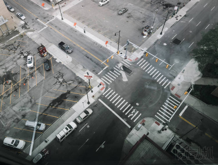 十字路口的看法在底特律圖片