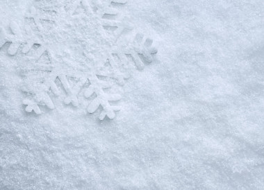 冬季雪紋理背景與雪花