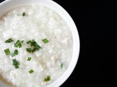 黑底韓式稀飯圖片