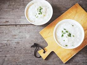 木材背景韩式稀饭