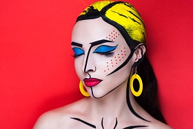 流行艺术的女人