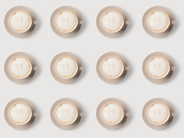 杯拿铁图案图片