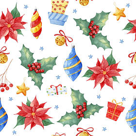 无缝圣诞图案