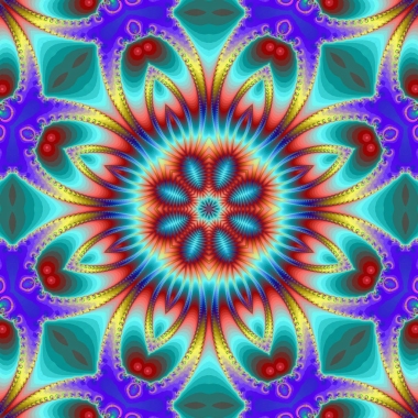 多彩的分形背景。分形是自然現(xiàn)象 o