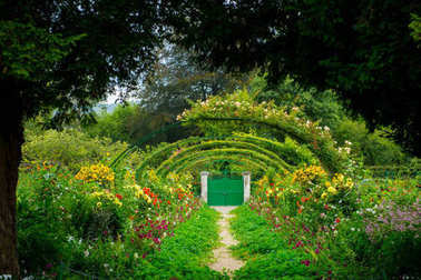 美麗的吉維尼花園諾曼底法國圖片