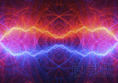 熱的火和冰冷的冰閃電