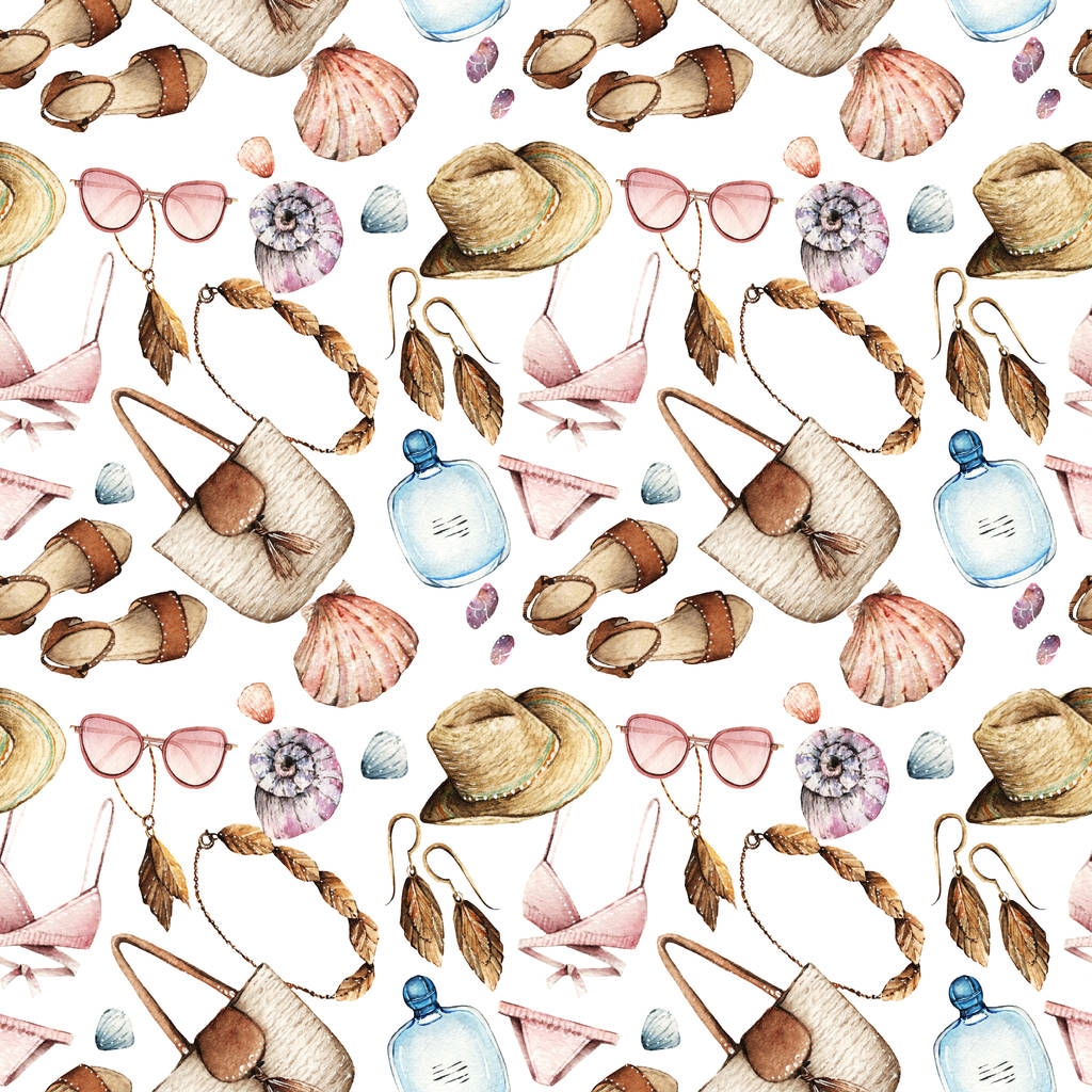 水彩时装插画照片 水彩时装插画照片