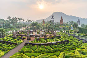 农巴热带植物 Gardenat 日出, 芭堤雅, Thaila