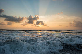 海上日落