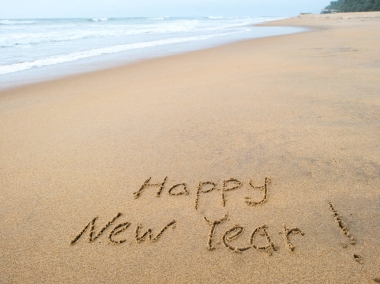 海灘新年標(biāo)志