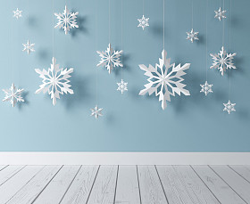 在房间里的雪花图片